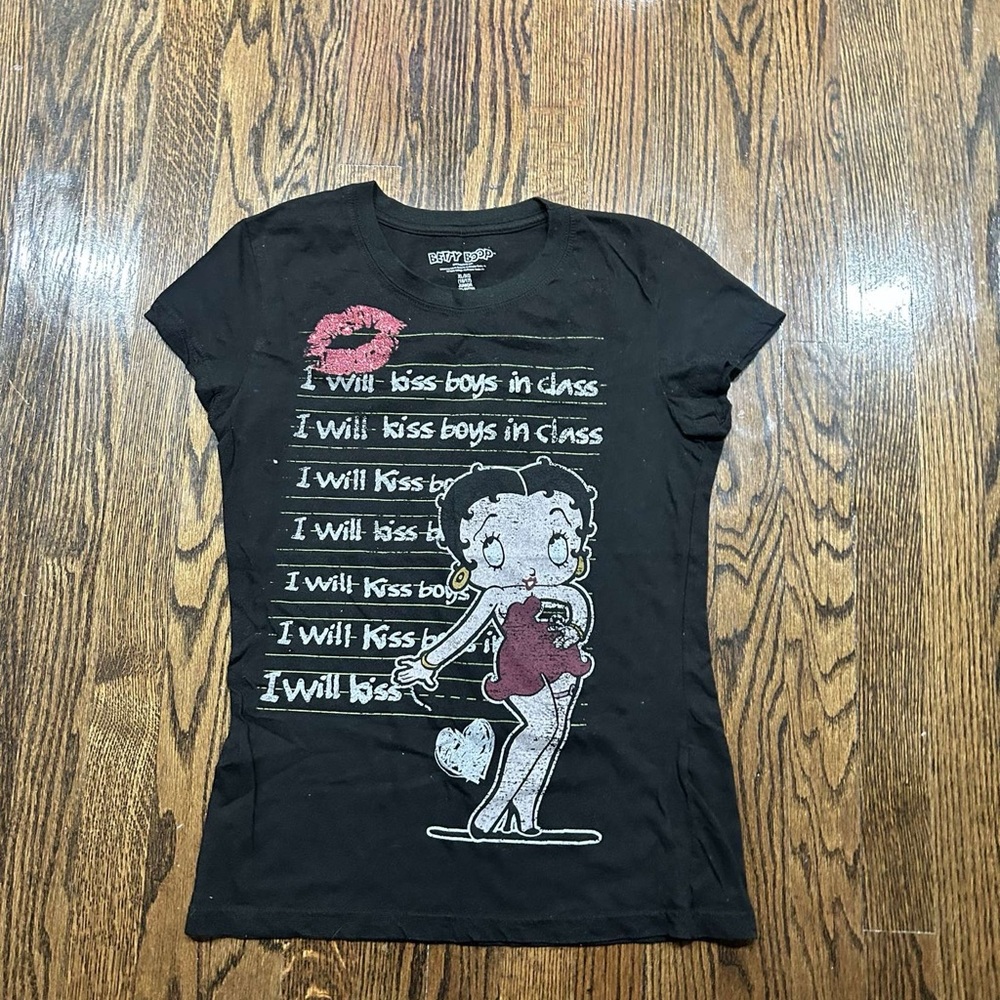 Betty Boop Black and Red Graphic Tee